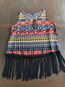 Western Tank With Fringe 