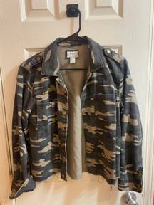 Forever 21 Camo Denim Jacket