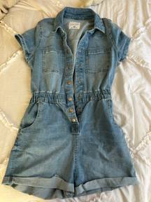 Denim Romper