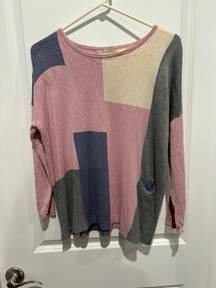 Pologram Colorblock Sweater, Sz S