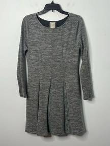 Anthropologie Dolan Left Coast Collection Piper Fit & Flare Pleated Sweater Dress