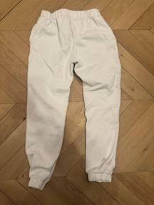 Brandy Melville White Rosa Sweatpants