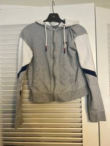 Tommy Hilfiger XS  Grey American Style Logo Hoodie