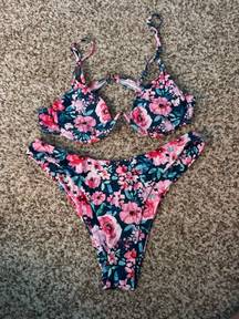 Floral Two Piece Swimsuit