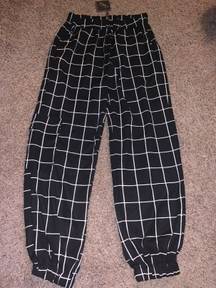 Black And White Checkered Pants