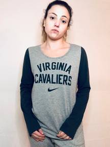 Nike UVA Long Sleeve Baseball Tee