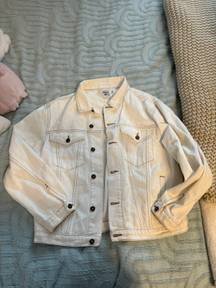 white denim jacket