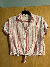 Striped Beach Shirt Size Medium