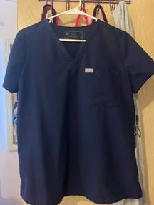 Navy Scrub Top