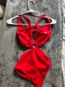 Red going Out Bodysuit 