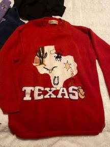 Red Texas Sweater