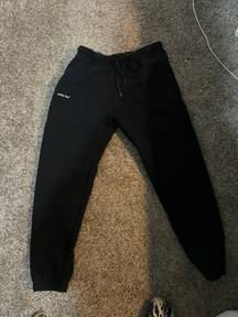 Cuffed Black Sweatpants