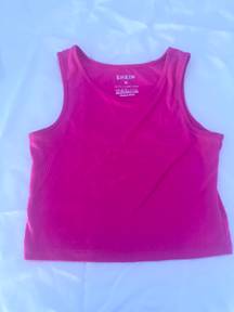 Love Culture Hot Pink Cropped Tank Top