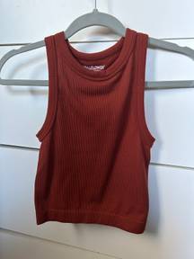 Wall Flower  Maroon Racer Top