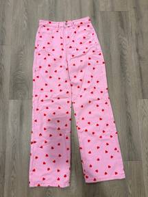 Pink & Red Heart Jeans