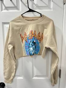 Def Leppard Crop crew neck