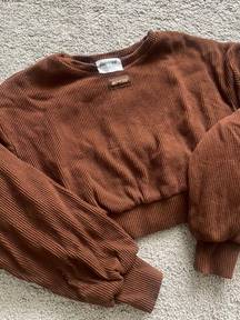 Chocolate Crop Sweatshirt