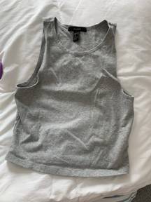 Forever 21 Gray Halter Crop Top