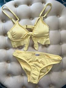 Xhilaration Xhileration Yellow Bikini Set