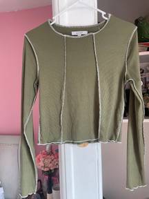 90s Olive Outside Seam Long Sleeve 