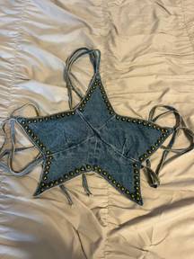 Denim Star Top