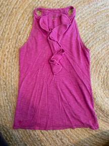 Lilly Pulitzer Magenta Ruffle  Tank