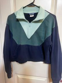 Cotton Terry 1/3 Zip Sweatshirt