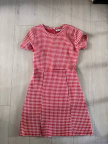 Red Checkered Dress