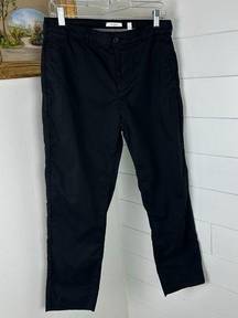 Billy Reid Chino Pants Black Cotton Stretch Womens Size 6