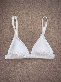 Target White Triangle Bikini Top