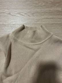 Tan Faux Turtle Neck