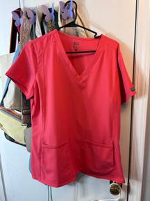 Med Couture Coral Scrub Top