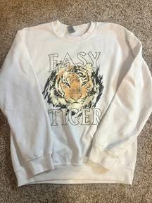 VICI White Easy Tiger Graphic Sweatshirt