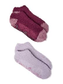 Dearfoams Women’s Size 4-10  set of 2 Cozy Crew Socks