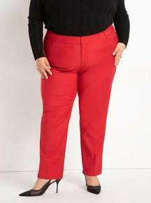 NWT Eloquii Red Gena Fit Kady Pant Size 28