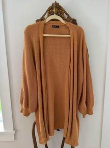 Mustard Yellow Longline Cozy Cardigan