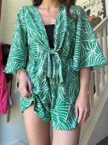 Green Vacation Romper