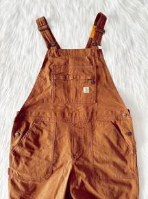 NWT  Rugged Flex Relaxed Fit Canvas Shortalls