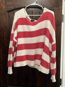 Red And White Striped Sweater