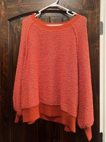 Umgee Orange Boucle Sweater