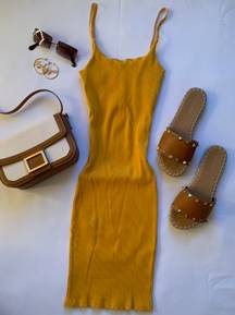 Mustard Bodycon Dress