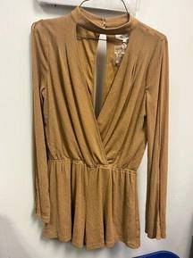 Gold Sparkly Romper. Never worn with tags!