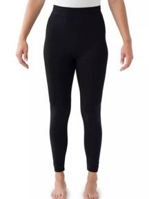 Women's Fleece Lined Leggings Black Size L-XL