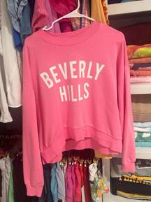 Pink Beverly Hills crewneck