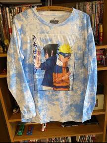 2007 Naruto Shippuden Cloud tie-dye Naruto Sasuke Long Sleeve T Shirt