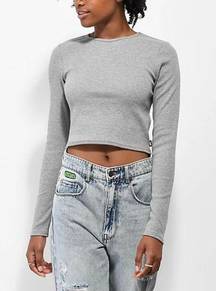 Vans x Lizzie Armanto Grey Long Sleeve Crop T-Shirt