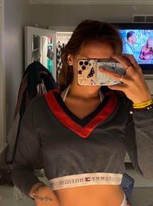 Tommy Hilfiger cropped tommy hoodie