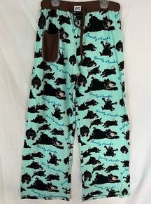 Women's Lazy One, "Bearly Awake" Bear lounge pants, size M