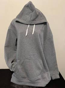 Blush Mark Thick Grey Oversized Hoodie Size Small