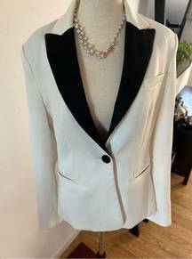 EXPRESS  blazer black and white size 8